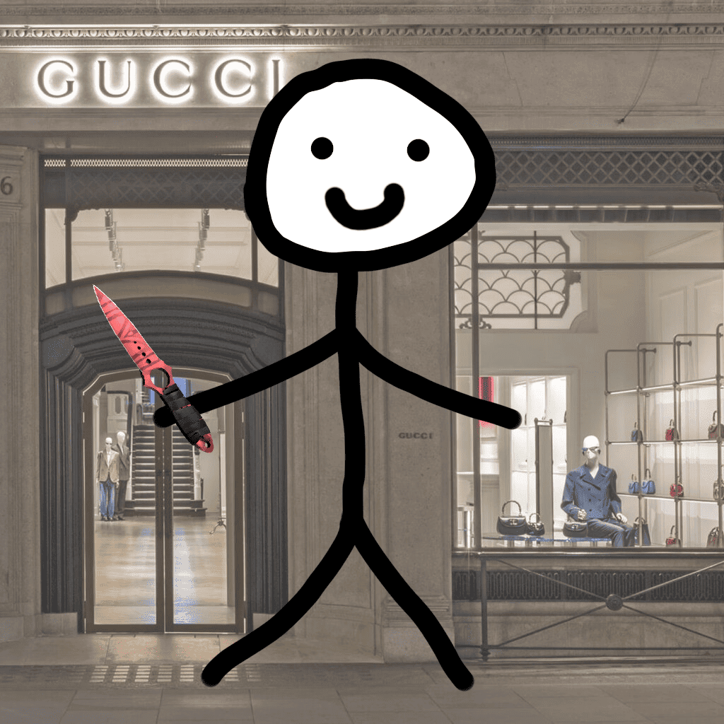 Нож скелетон