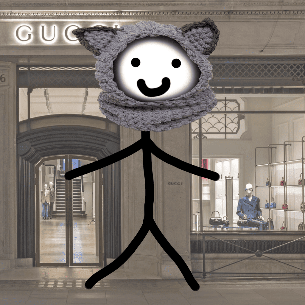 Капюшон Knitted Cat